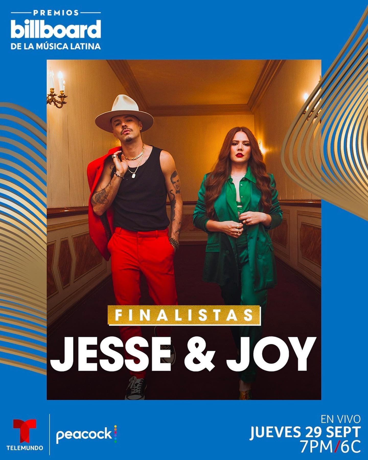 Jesse y Joy en premios Billboard